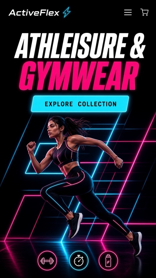 ActiveFlex storefront theme mobile preview