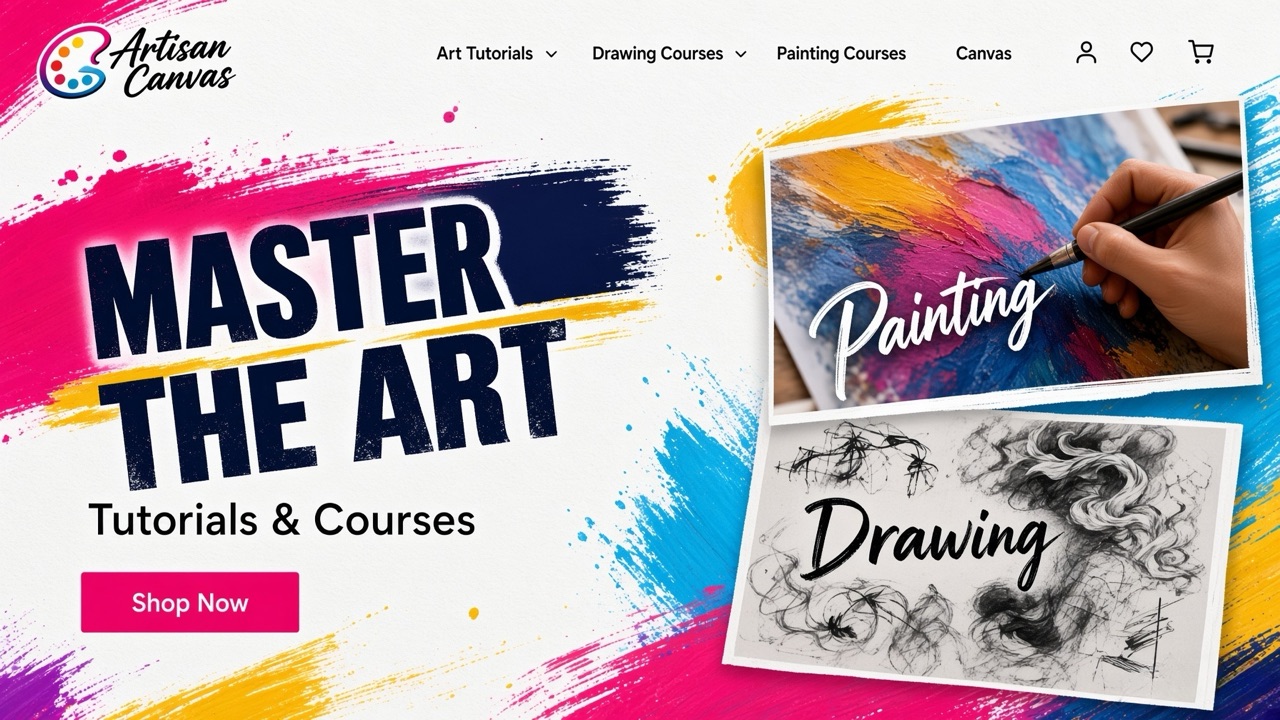 Artisan Canvas storefront theme desktop preview