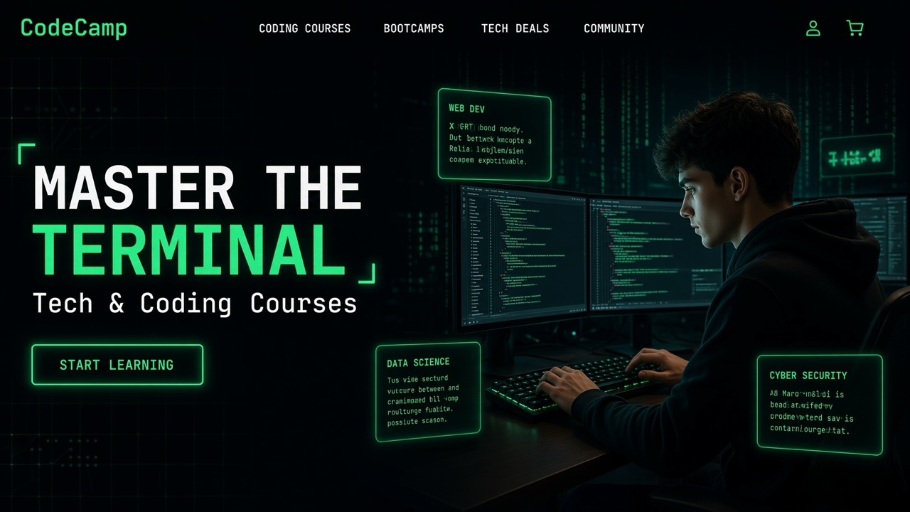 CodeCamp storefront theme desktop preview