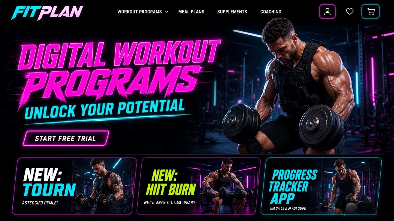 FitPlan storefront theme desktop preview