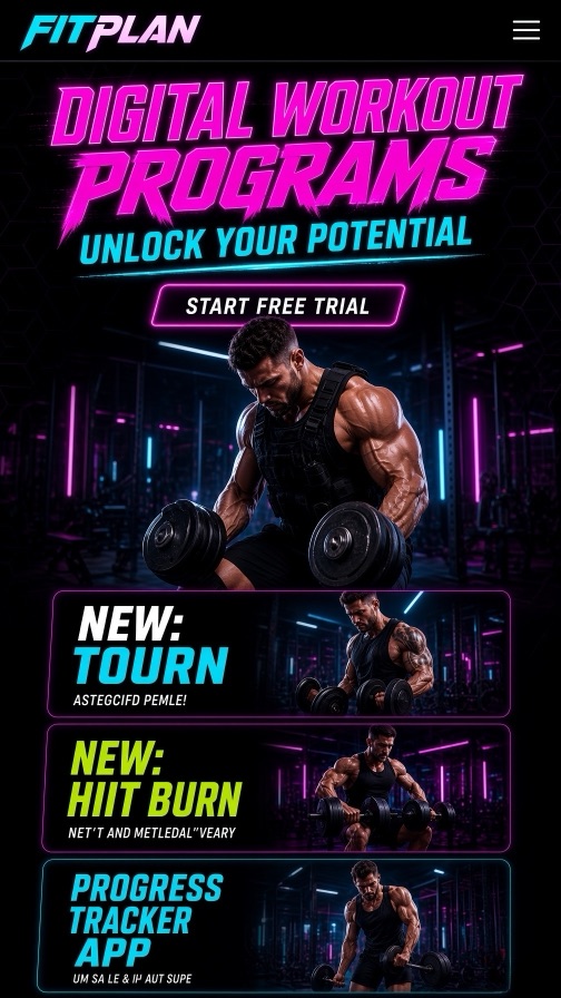 FitPlan storefront theme mobile preview