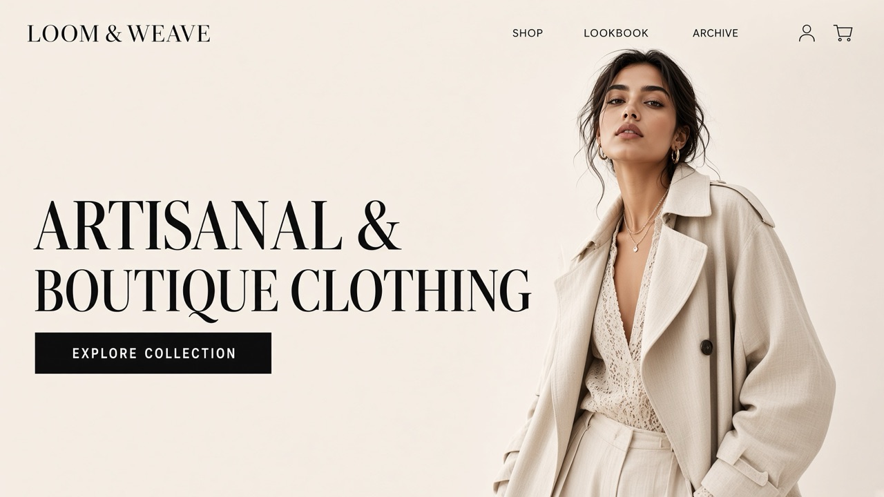 Loom & Weave storefront theme desktop preview