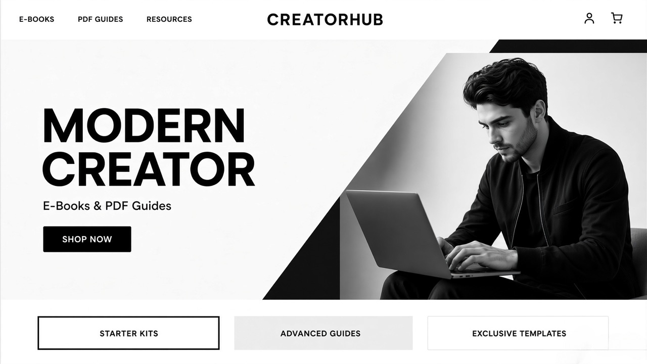 ModernCreator storefront theme desktop preview