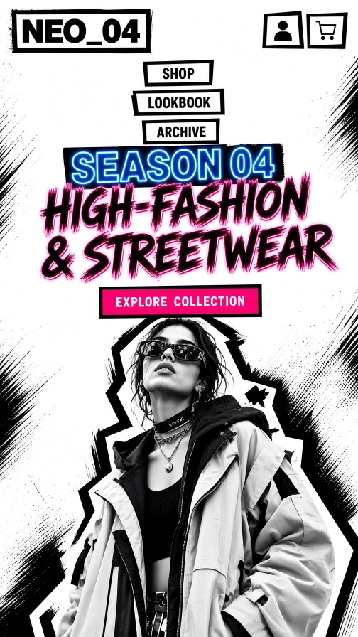 Streetwear storefront theme mobile preview